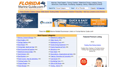 Desktop Screenshot of floridamarineguide.net